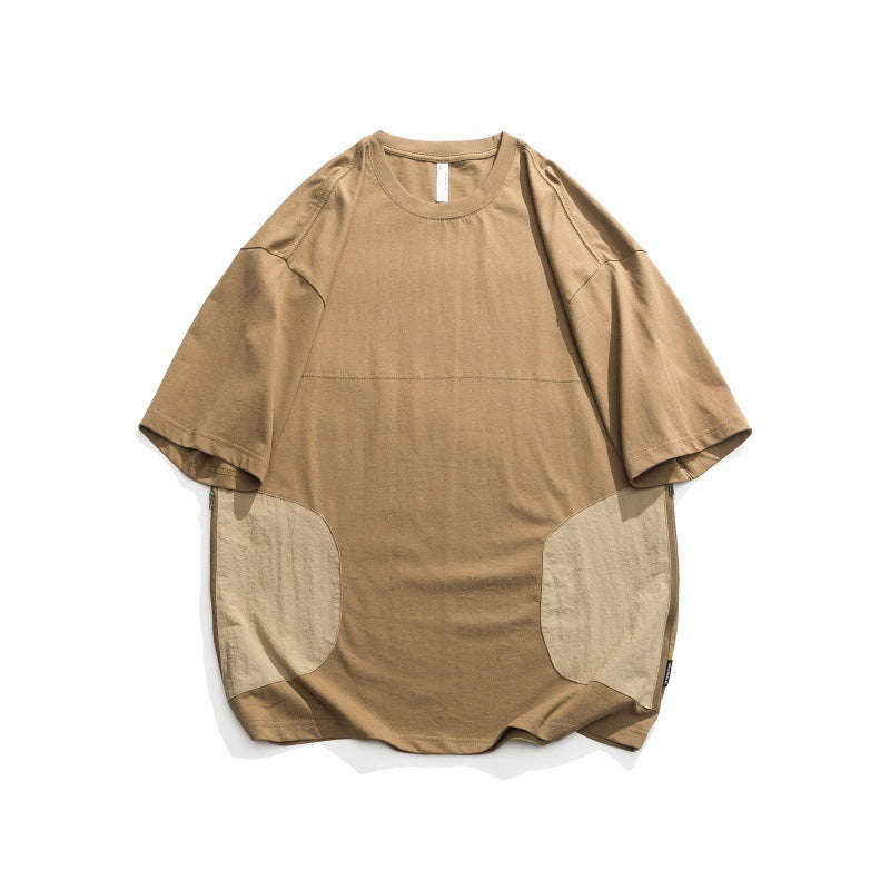 Round Neck Loose Short Sleeved T-Shirt for Men