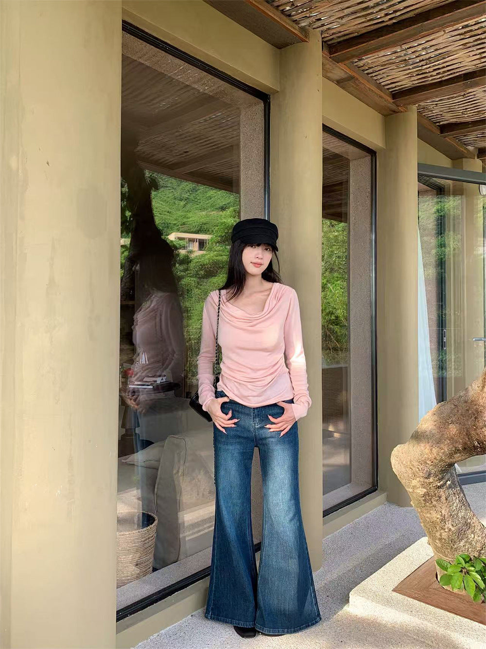 Flared Denim Pants for Women - High Street Wide Leg Long Pants