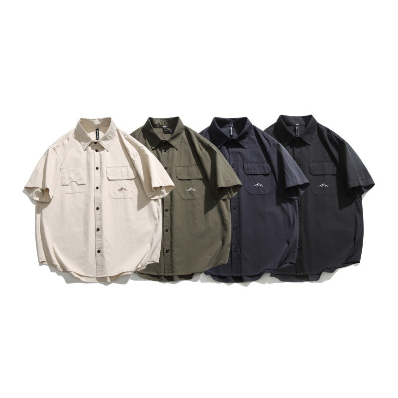 Short Sleeved Loose Workwear for Men and Women