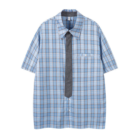 Short Sleeve Shirt Clean Fit Loose Casual Blouse