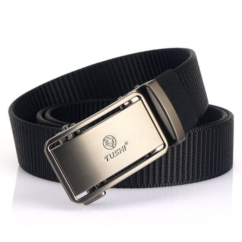 Men's Automatic Buckle Belt - Nylon Canvas