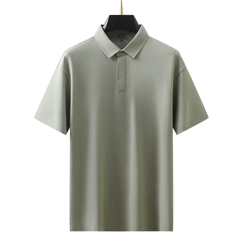 Short Sleeve Polo Shirt for Men High-Grade Flip Collar T-Shirt