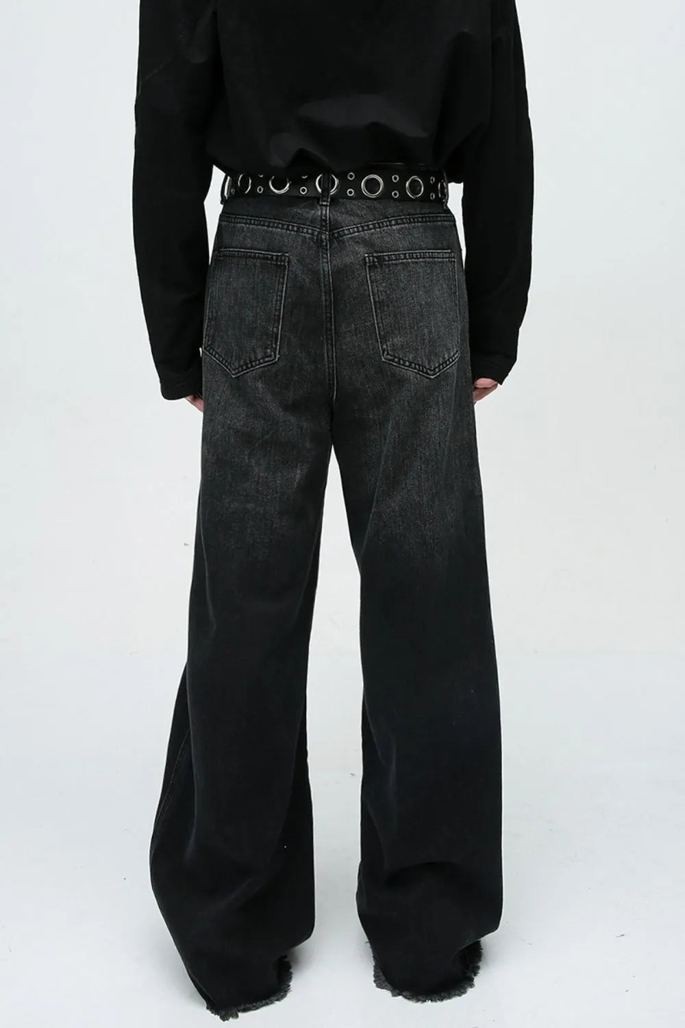 Premium Raw Hem Jeans with Pockets