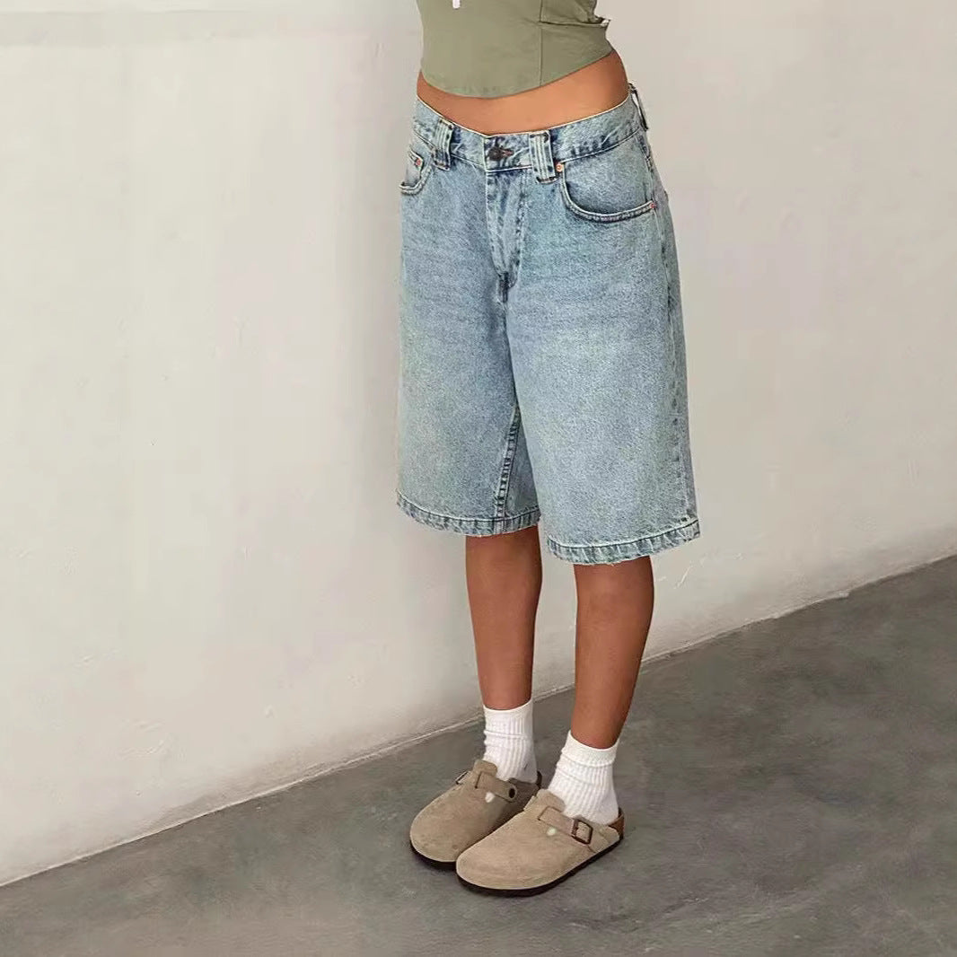 Slim Fit Denim Shorts for Women