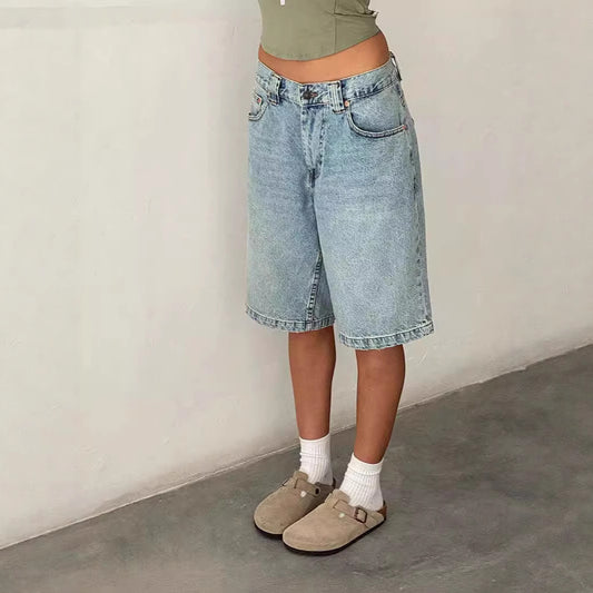 Slim Fit Denim Shorts for Women