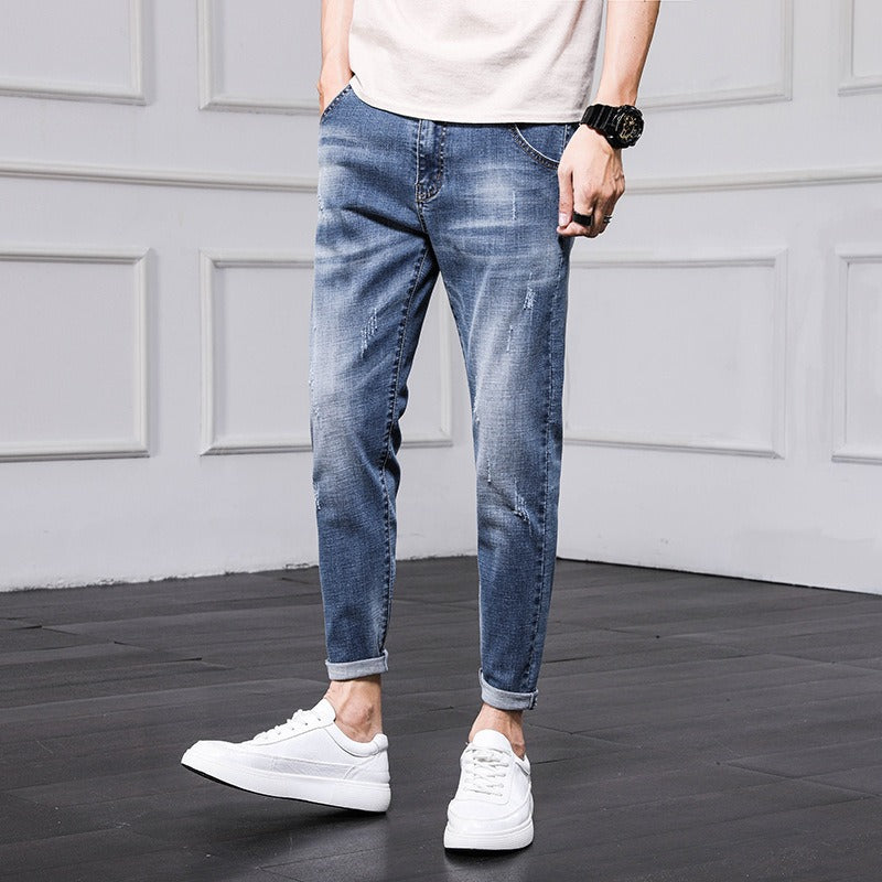 Men's Premium Korean Style Denim Pencil Pants