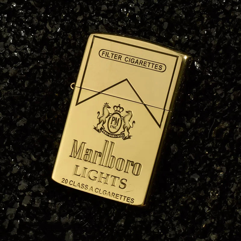 Kerosene Lighter with Deep Carving Five-Sided Laser Engraving