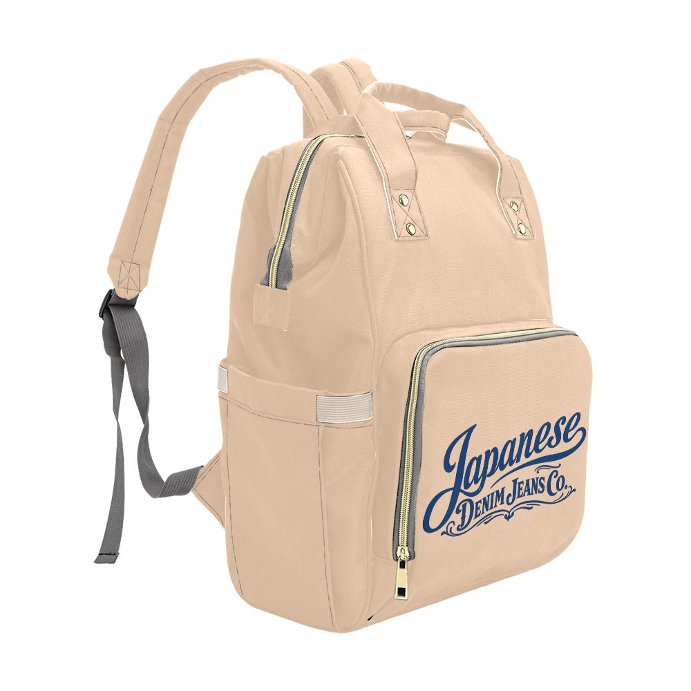 Japanese Denim Jeans Logo Backpack