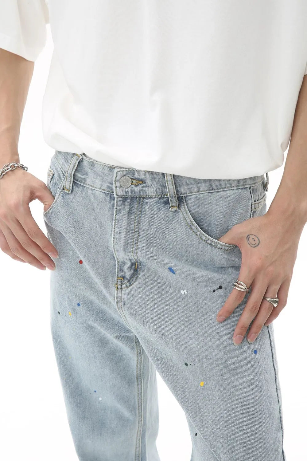 Premium Baggy Jeans with Pockets - Japanese Denim