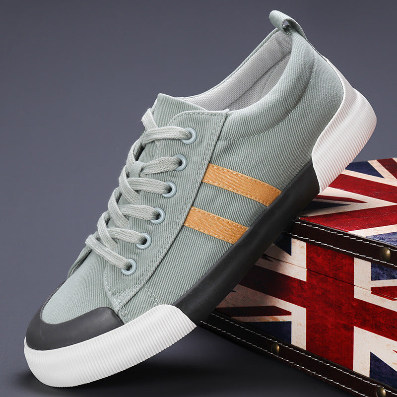 Men's Lightweight Breathable Canvas Low Top Sneakers