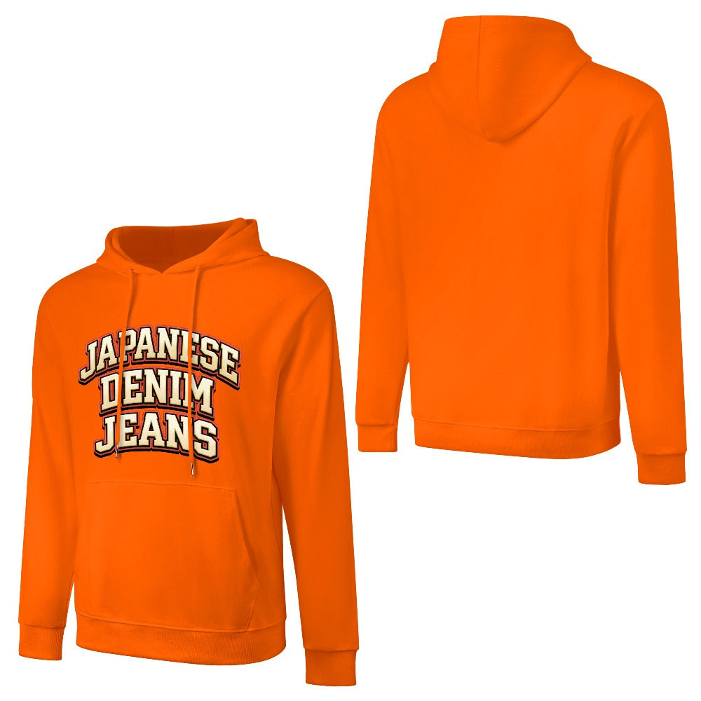 Japanese Denim University Hoodie - Orange