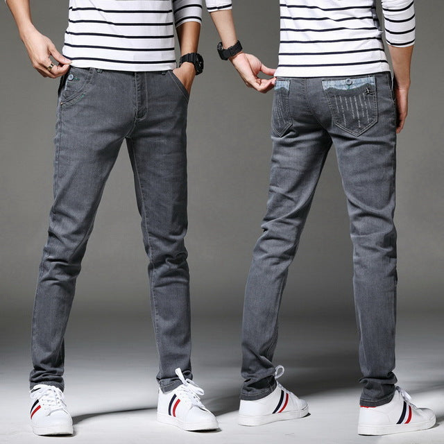 Distressed High-Quality Denim Skinny Jeans for Men
