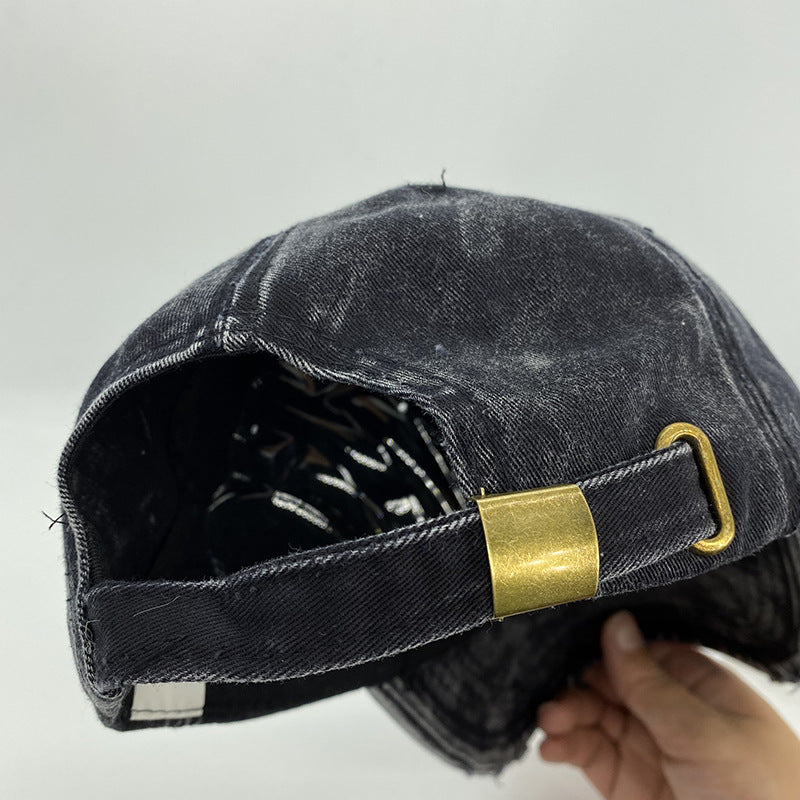 Women's Retro Denim Baseball Cap for Sun Protection