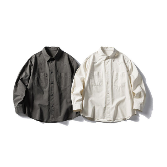 Splicing Design Wide Casual Loose Shirt