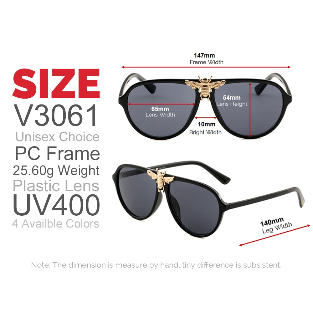 Aviation Sunglasses - Pilot Style UV400 Gradient Lenses