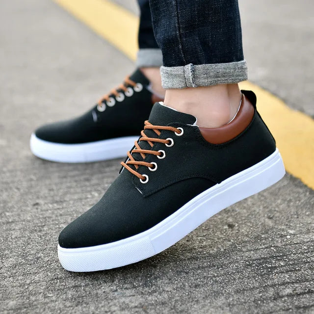 Men's Canvas Sneakers - Solid Colors