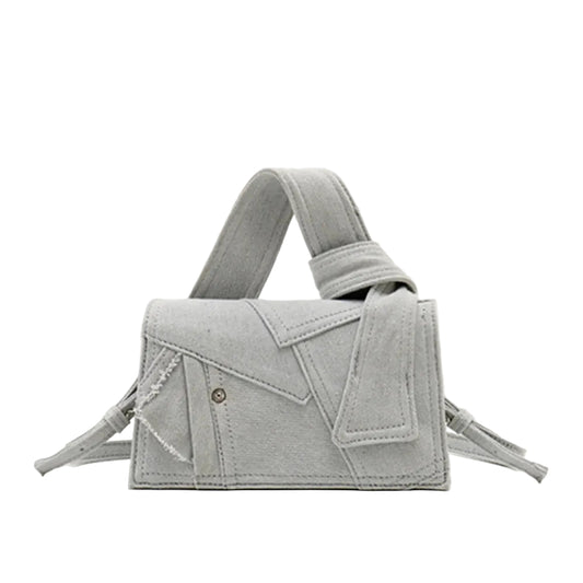 Luxury Patchwork Canvas Shoulder Bag for Women