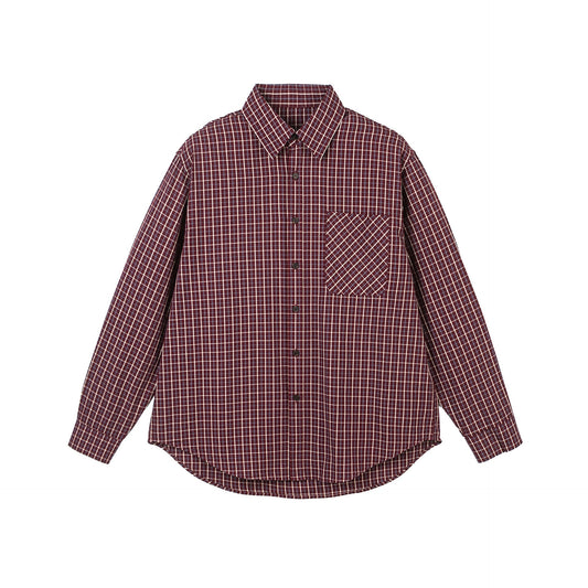 Long Sleeve Shirt with Patch Pocket Casual Shirt