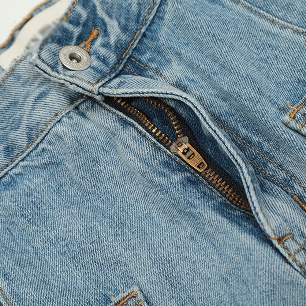 Design Sense Men's Multi-Pocket Denim Work Pants