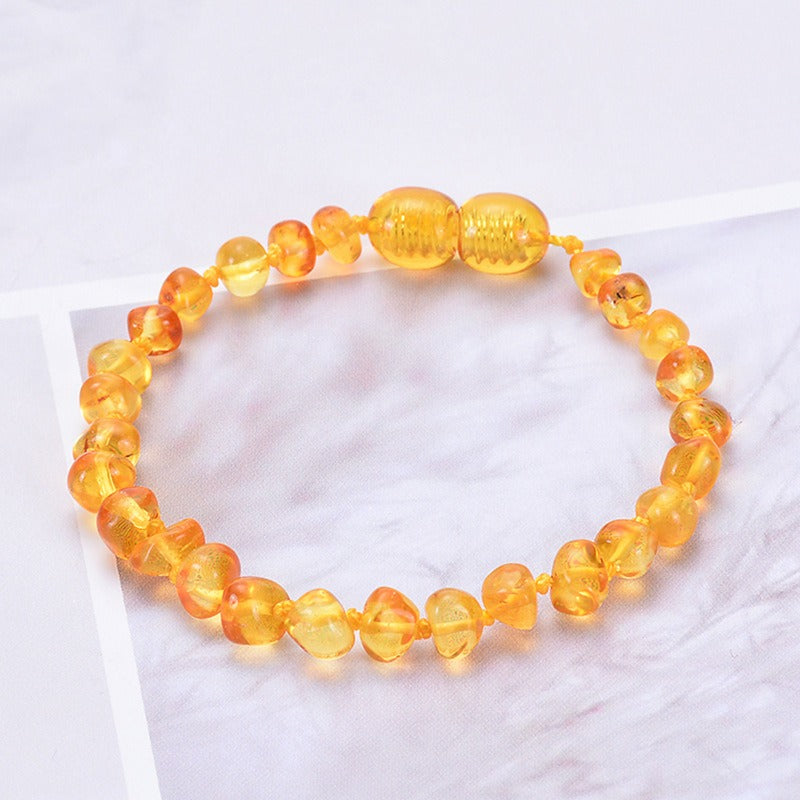 Baltic Sea Natural Amber Bracelet Hand String Jewelry