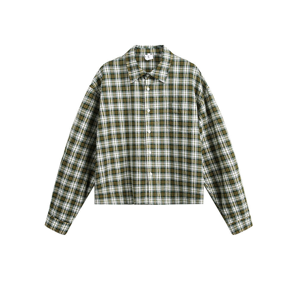 Plaid Long Sleeved Shirt for Men and Women