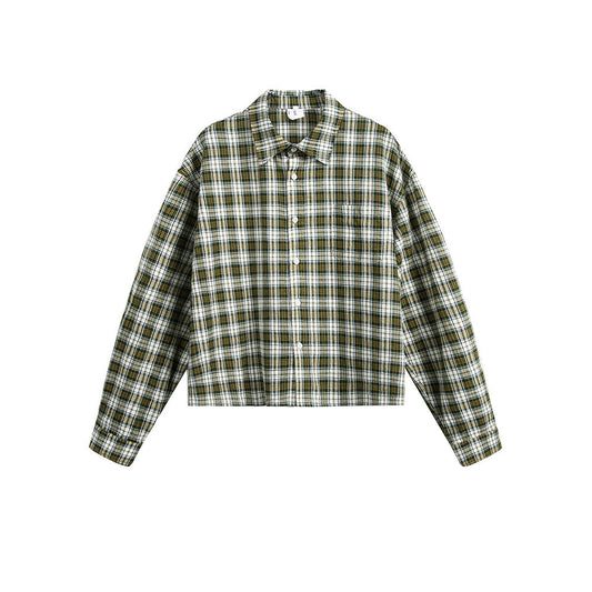 Plaid Long Sleeved Shirt for Men and Women