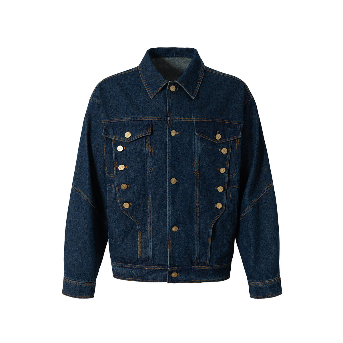 Washed Denim Workwear Jacket