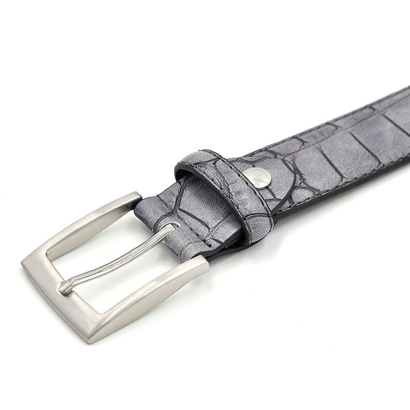 Men's Leather Pin Buckle Belt