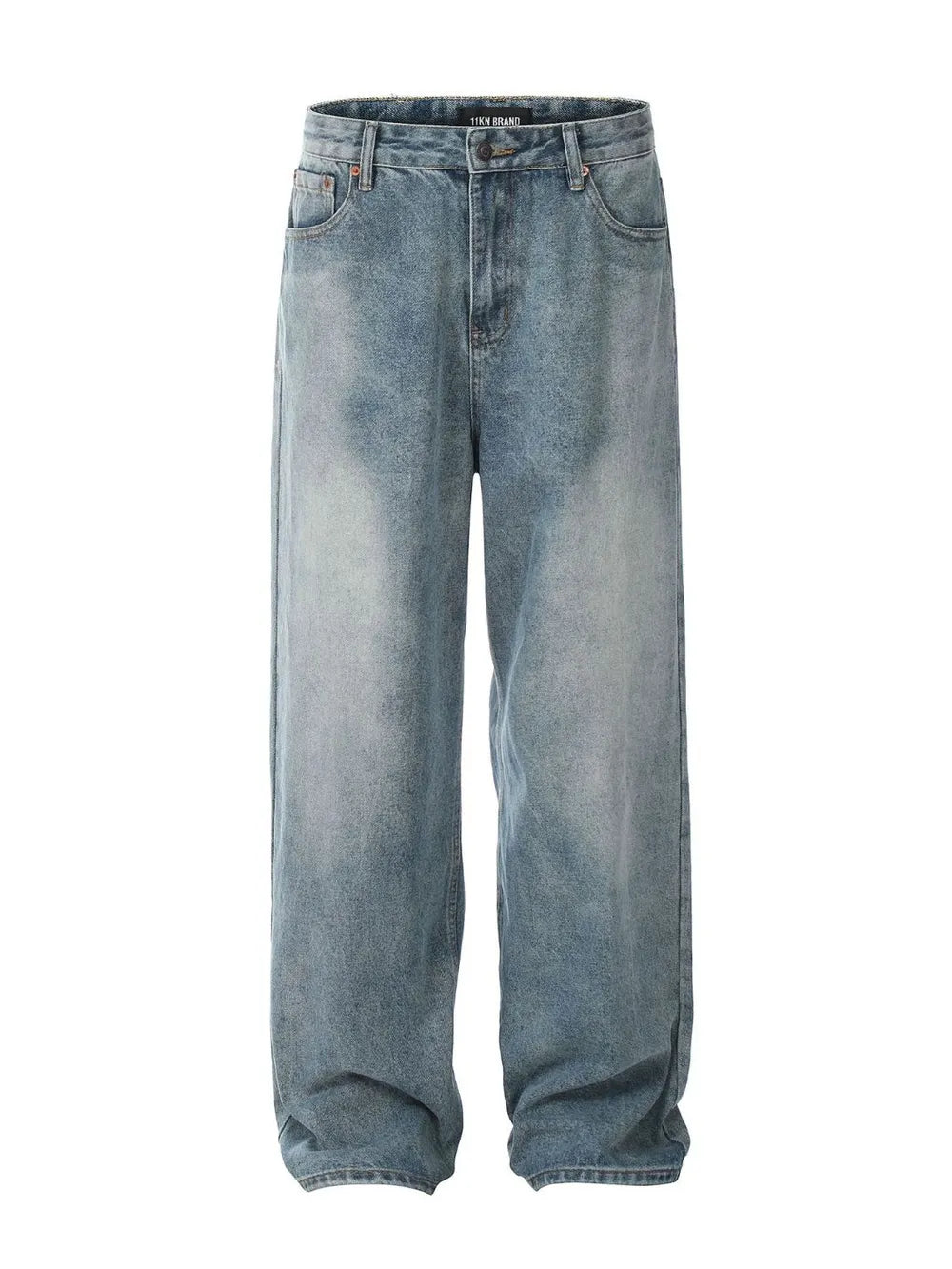 Men's Washed Straight Jeans - Premium Japanese Denim