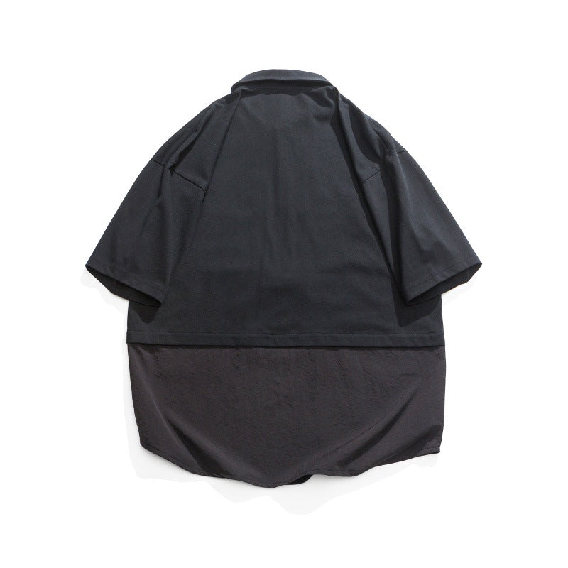 Faux Double Shirt - Short Sleeved