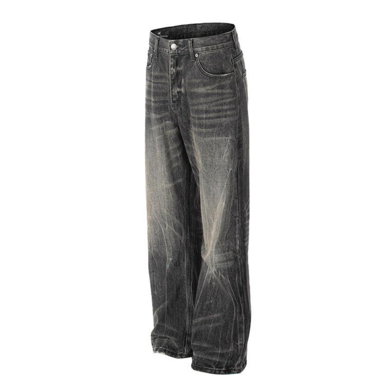 Premium Washed Denim Jeans - Modern
