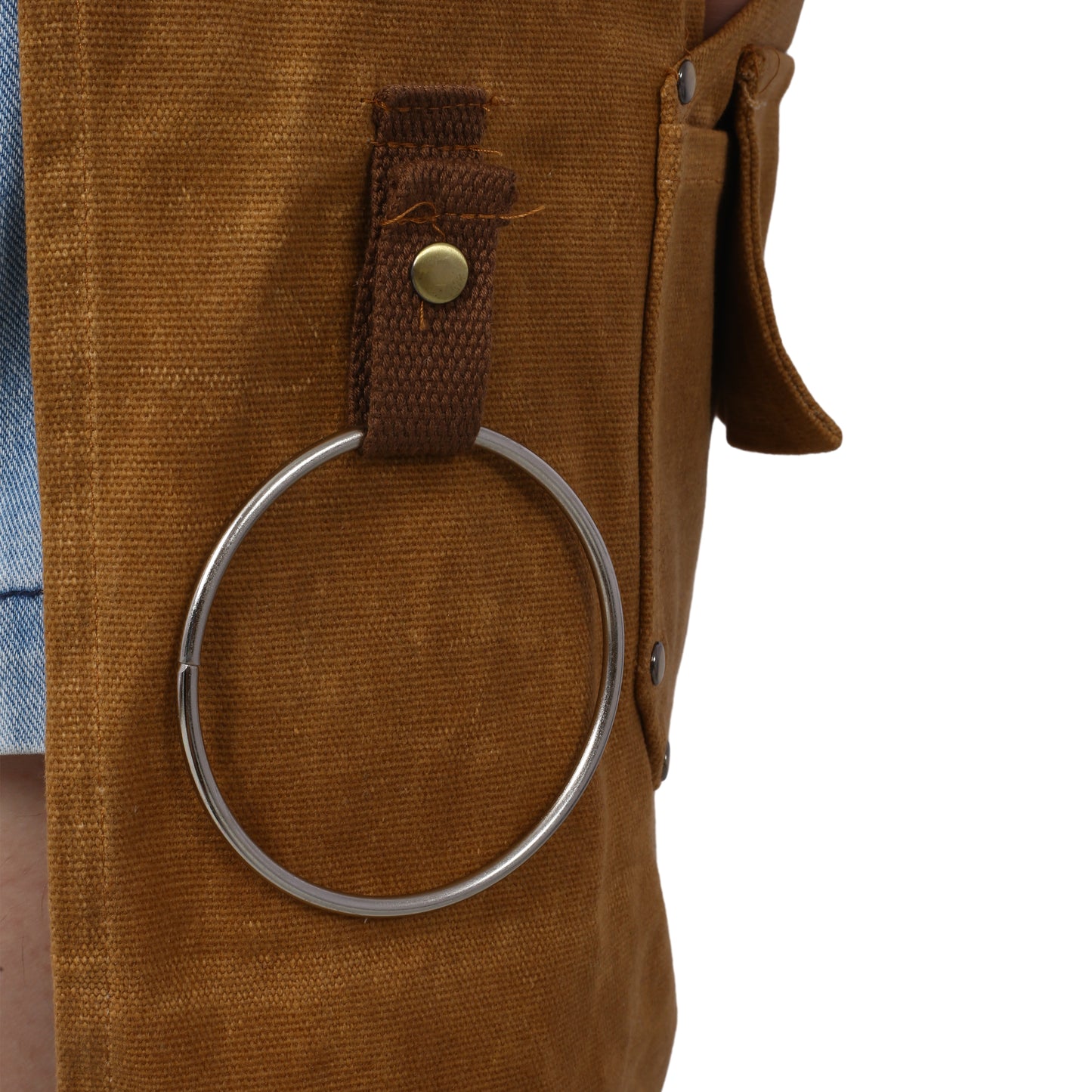 Long Heavy Duty Waxed Canvas Tool Apron
