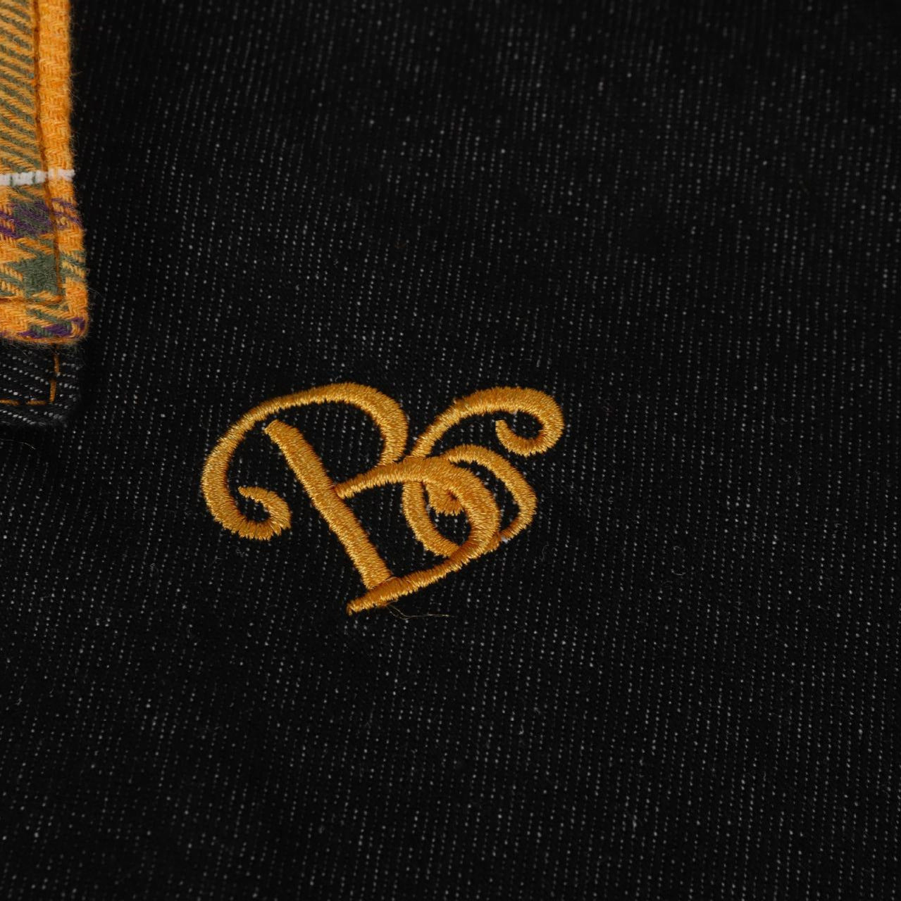 Embroidered Patchwork Washed Denim Jacket