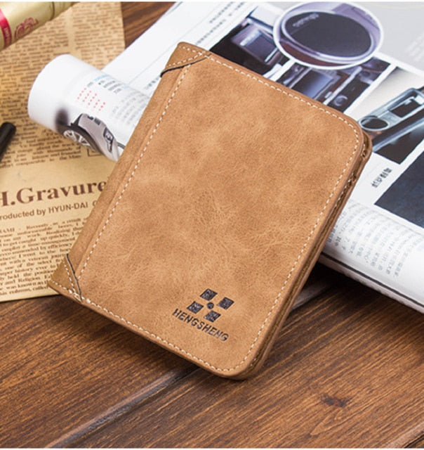 Men's Luxury Soft Business Leather Bifold Wallet Credit Card Holder