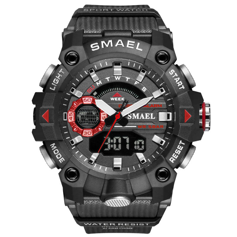 Men's Military Sport Watches - 50M Waterproof Wristwatch Stopwatch Alarm LED