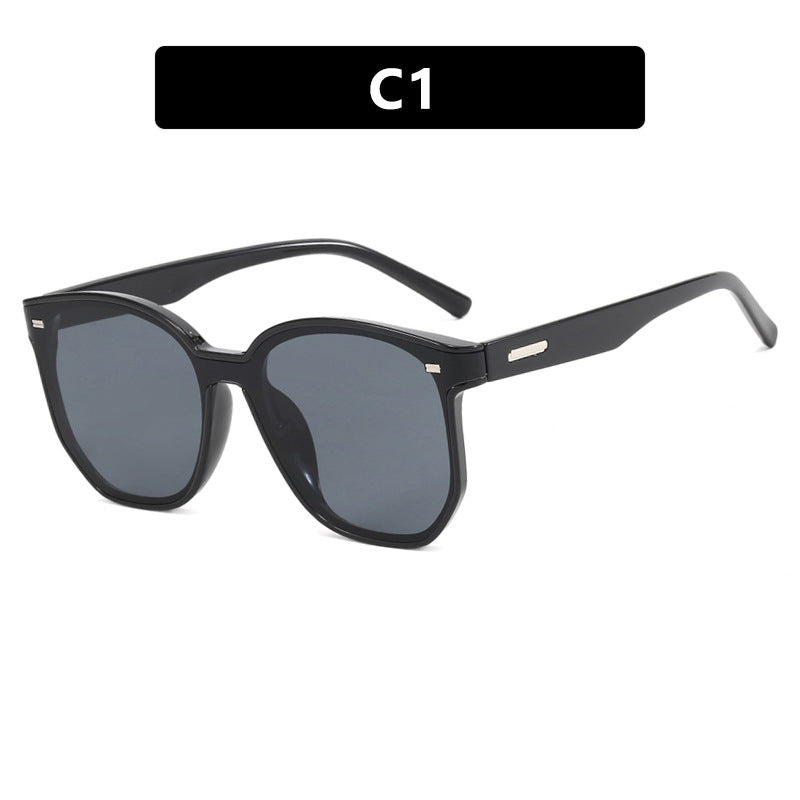 Rice Nail Curved Retro New Sunglasses For Women UV Resistant High End Feel