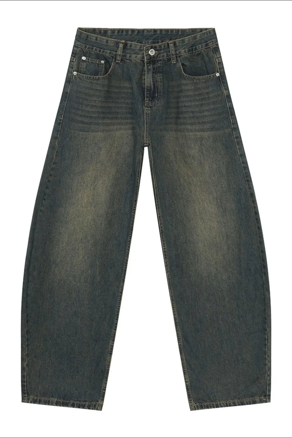 Premium Wide Leg Jeans with Pockets - Japanese Denim