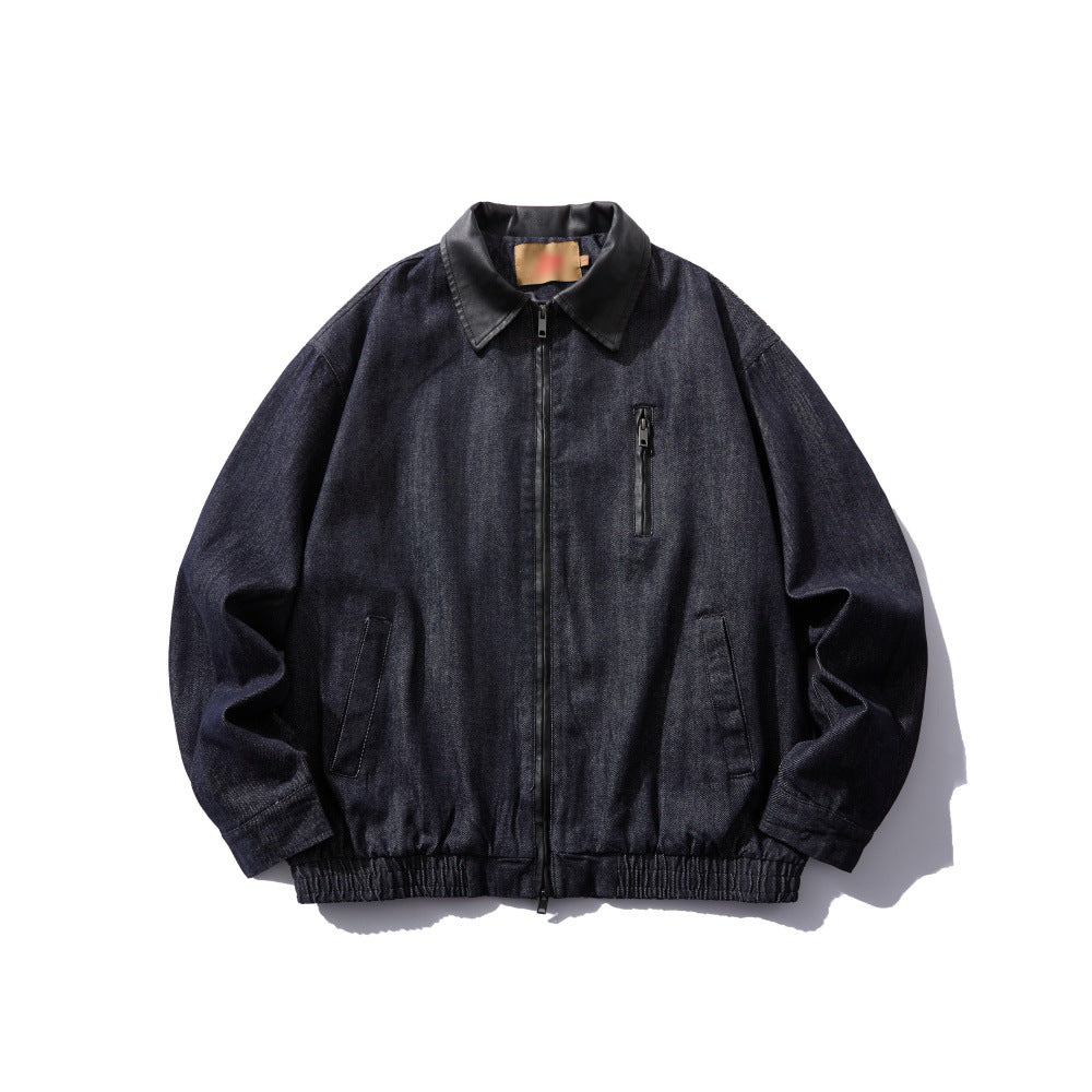 Men's Zip Front Denim Jacket