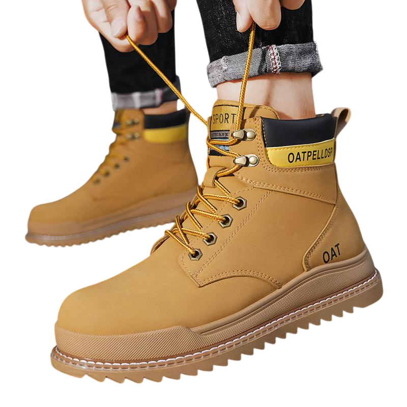 High Top Retro Workwear Casual Boots for Men