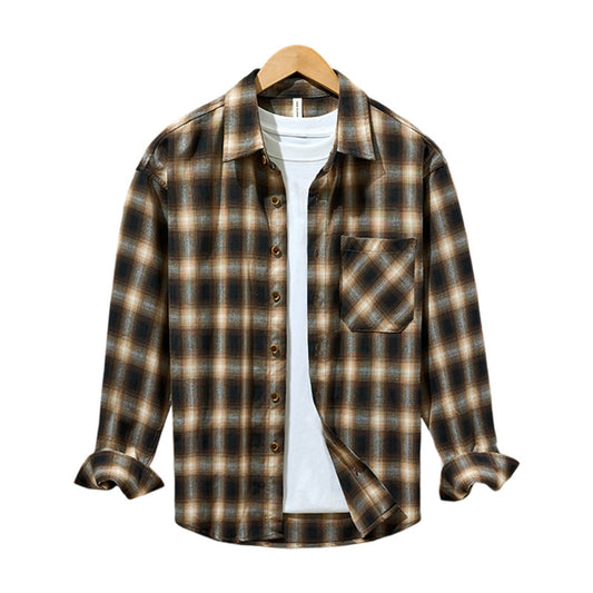 Thick Plaid Casual Shirt for Men