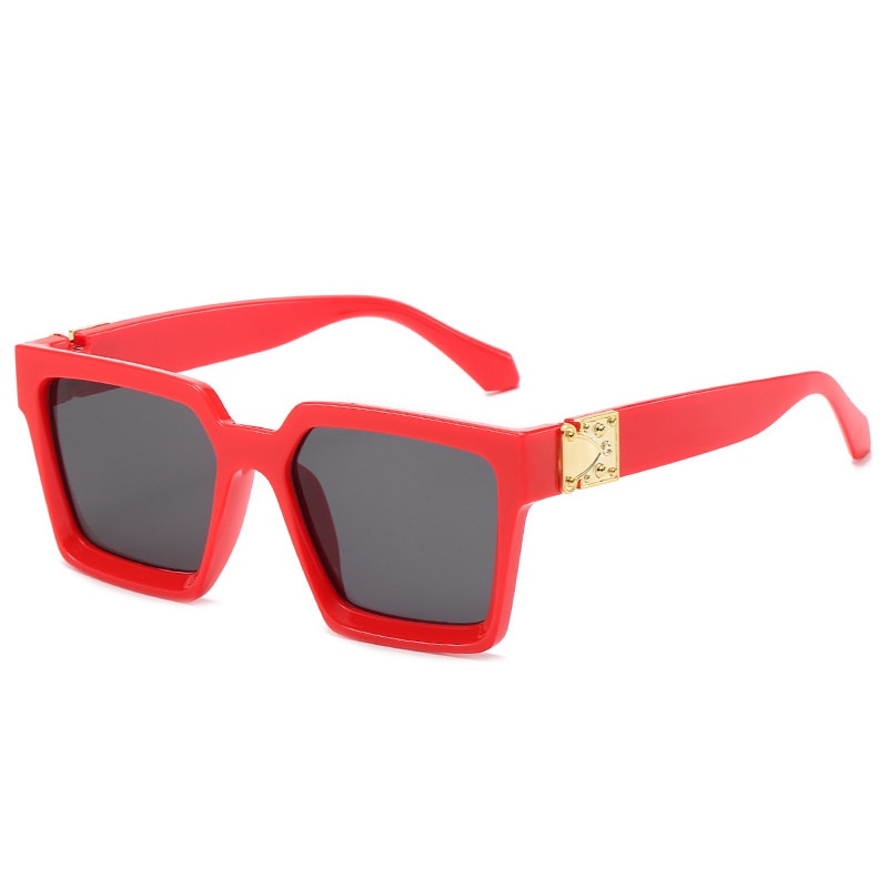 Oversized Square Mirror Sunglasses For Women With UV Protection