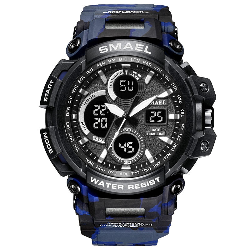 Men's LED Digital Military Sports Watches - Waterproof - Camo