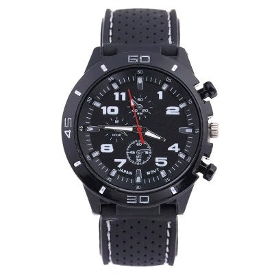 Rubber Sports Men's Watch with Silicone Strap for Students