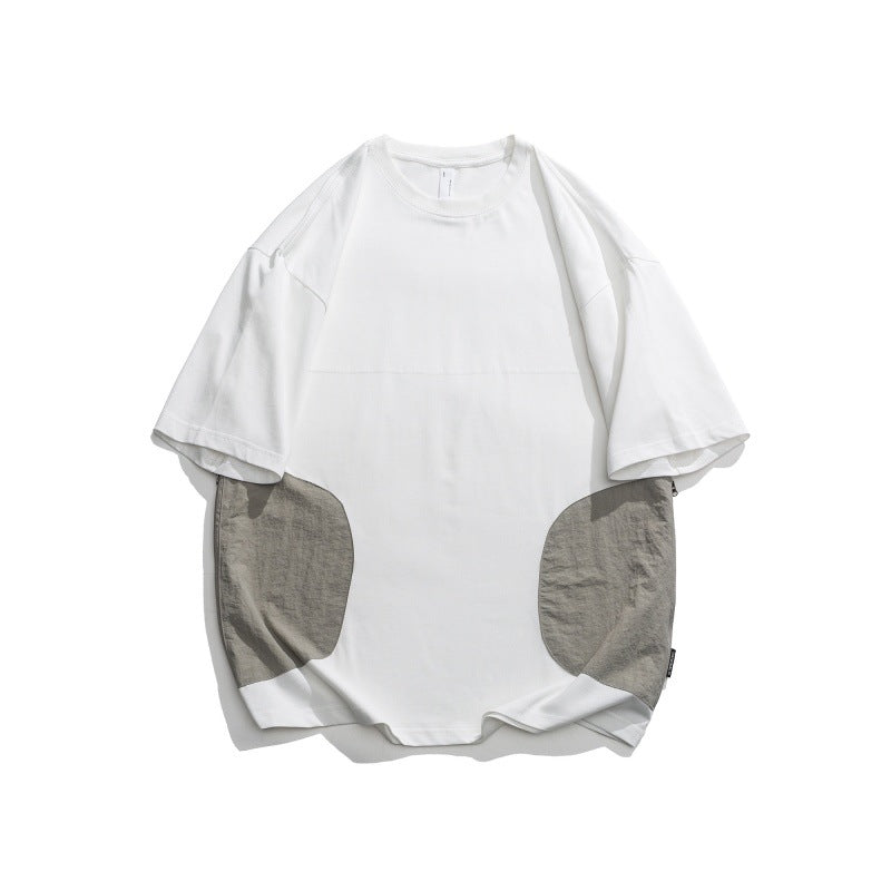 Round Neck Loose Short Sleeved T-Shirt for Men