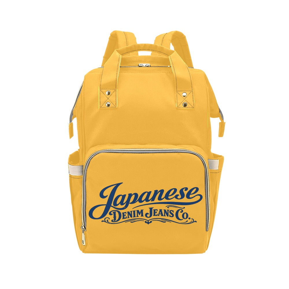 Japanese Denim Jeans Logo Backpack
