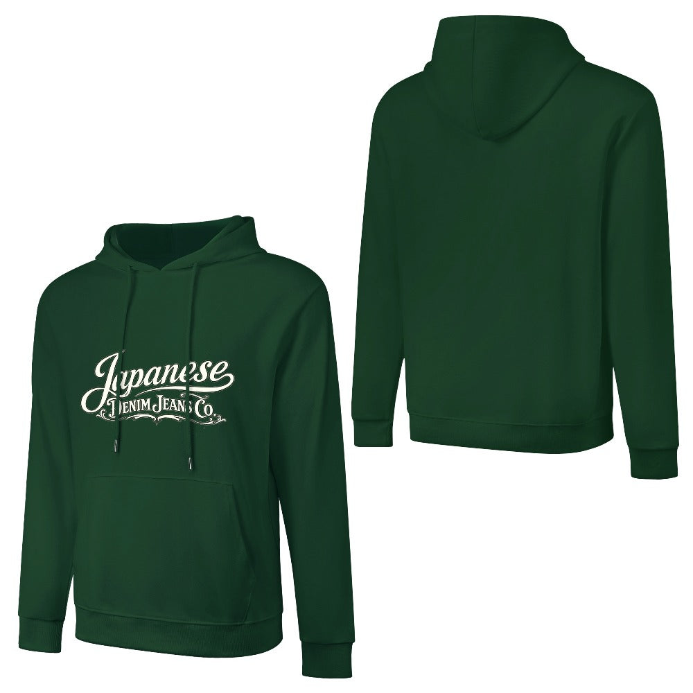 Japanese Denim Jeans Co Pure Cotton Hoodie - Green