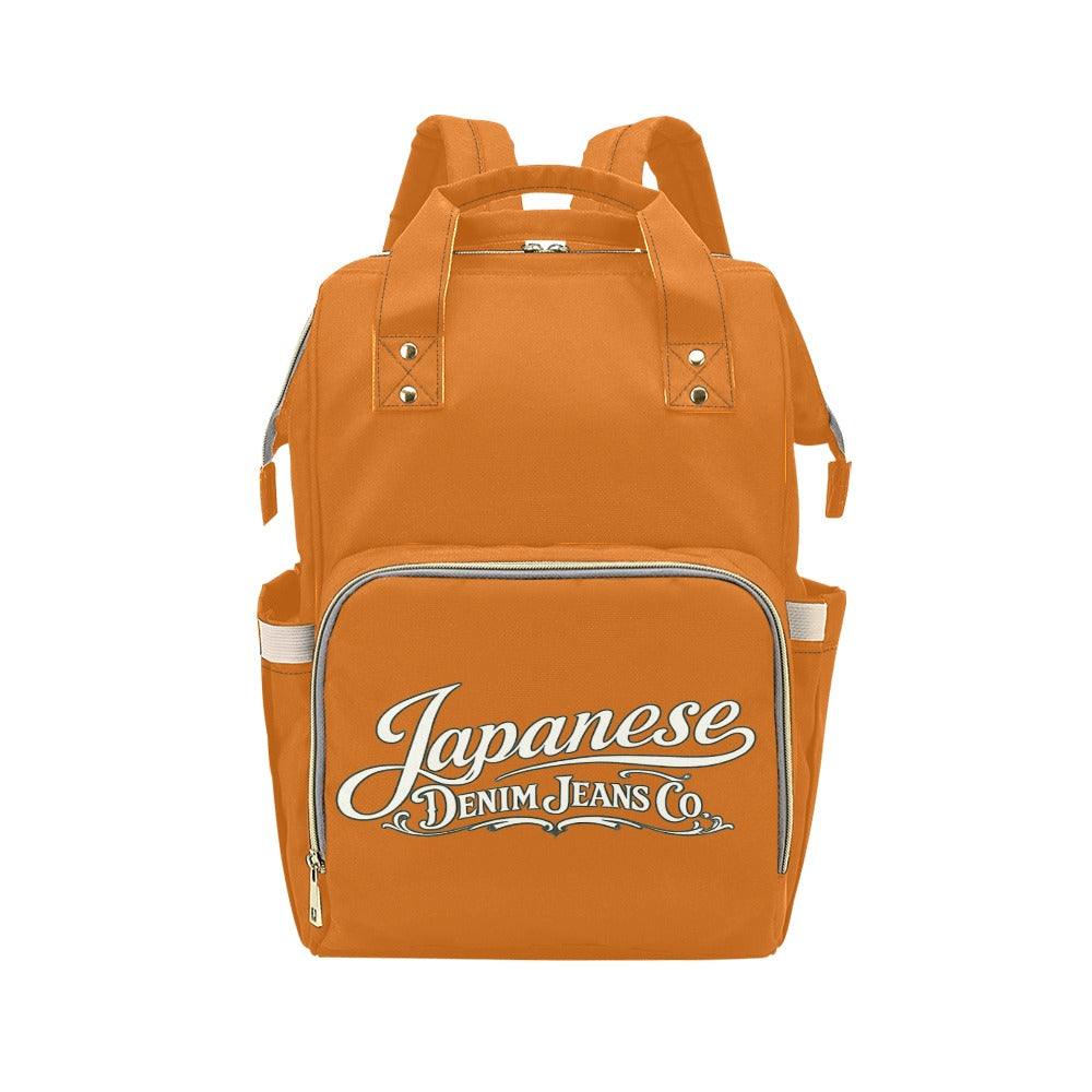 Japanese Denim Jeans Logo Backpack