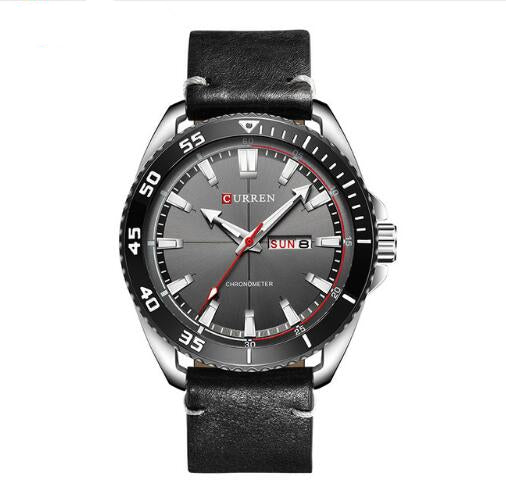 Luxury Men’s Leather Quartz Wrist Watches