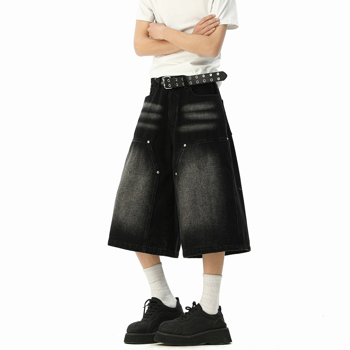 Premium Large Denim Shorts