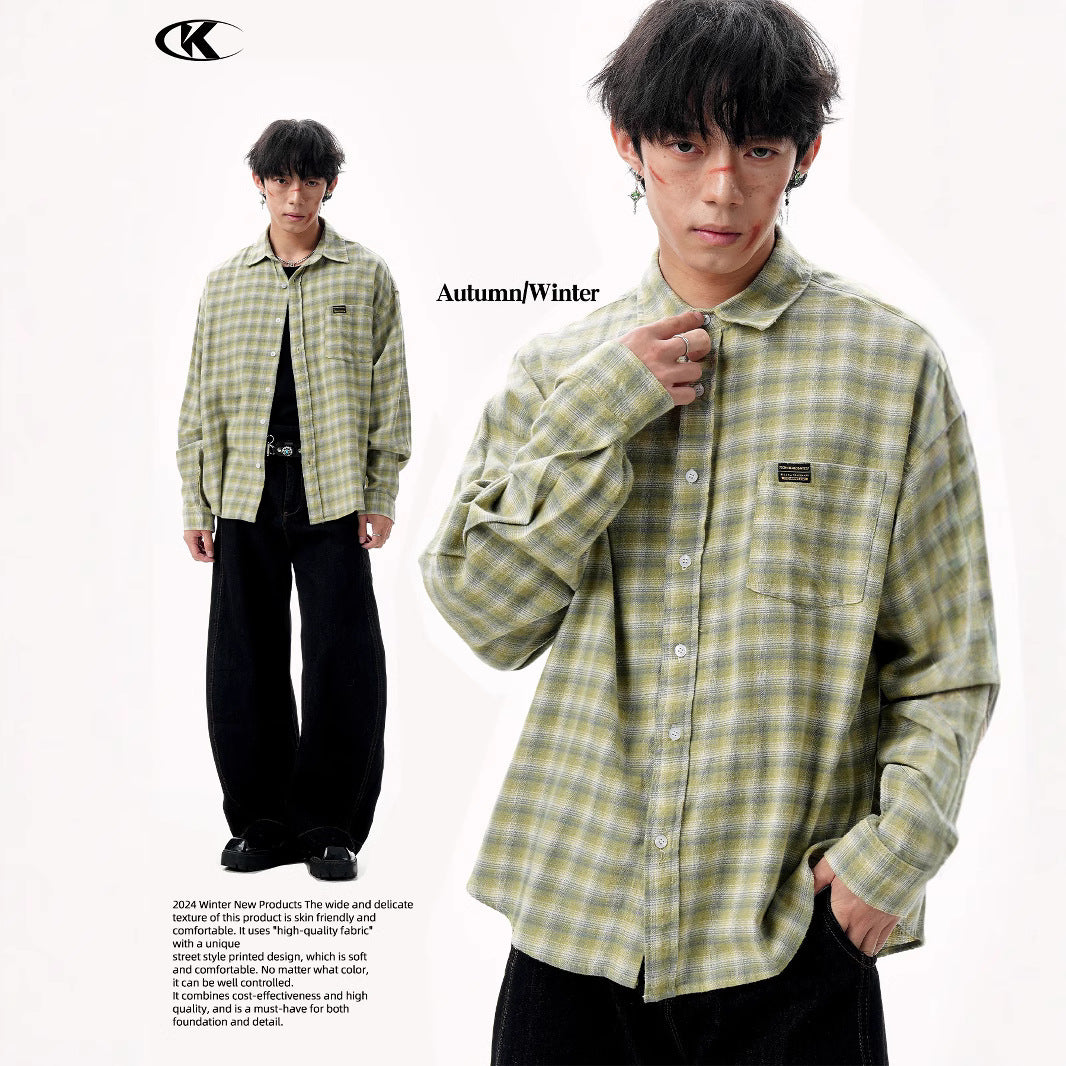 Loose Notched Collar Shirt Loose Casual Slim Fit Top